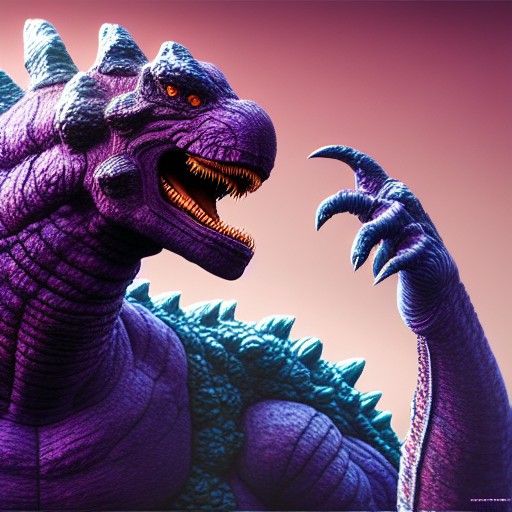 Frieza Godzilla Fusion in Photorealistic 3D Rendering
