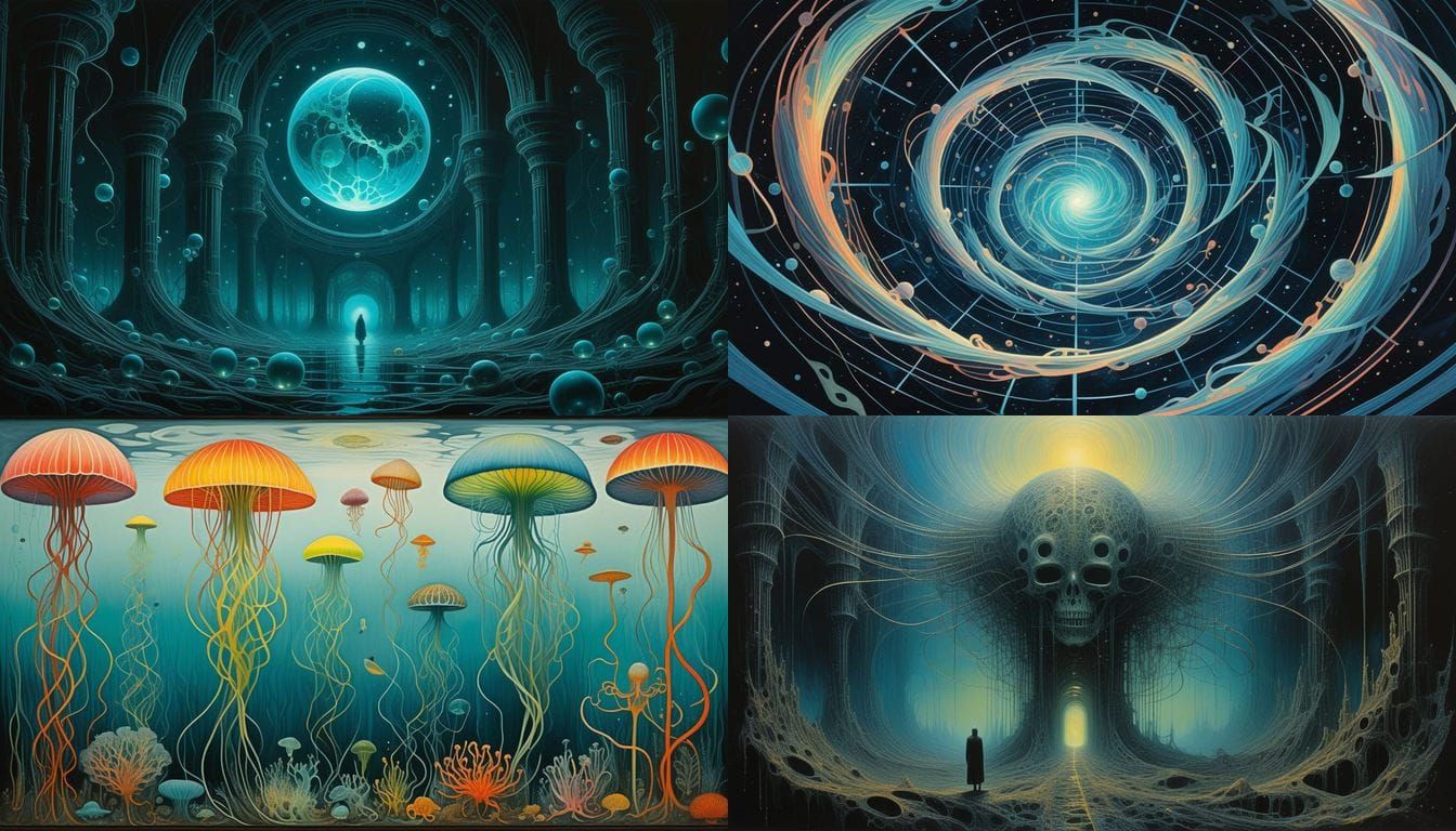 Ethereal Dreamscape in the Afterlife