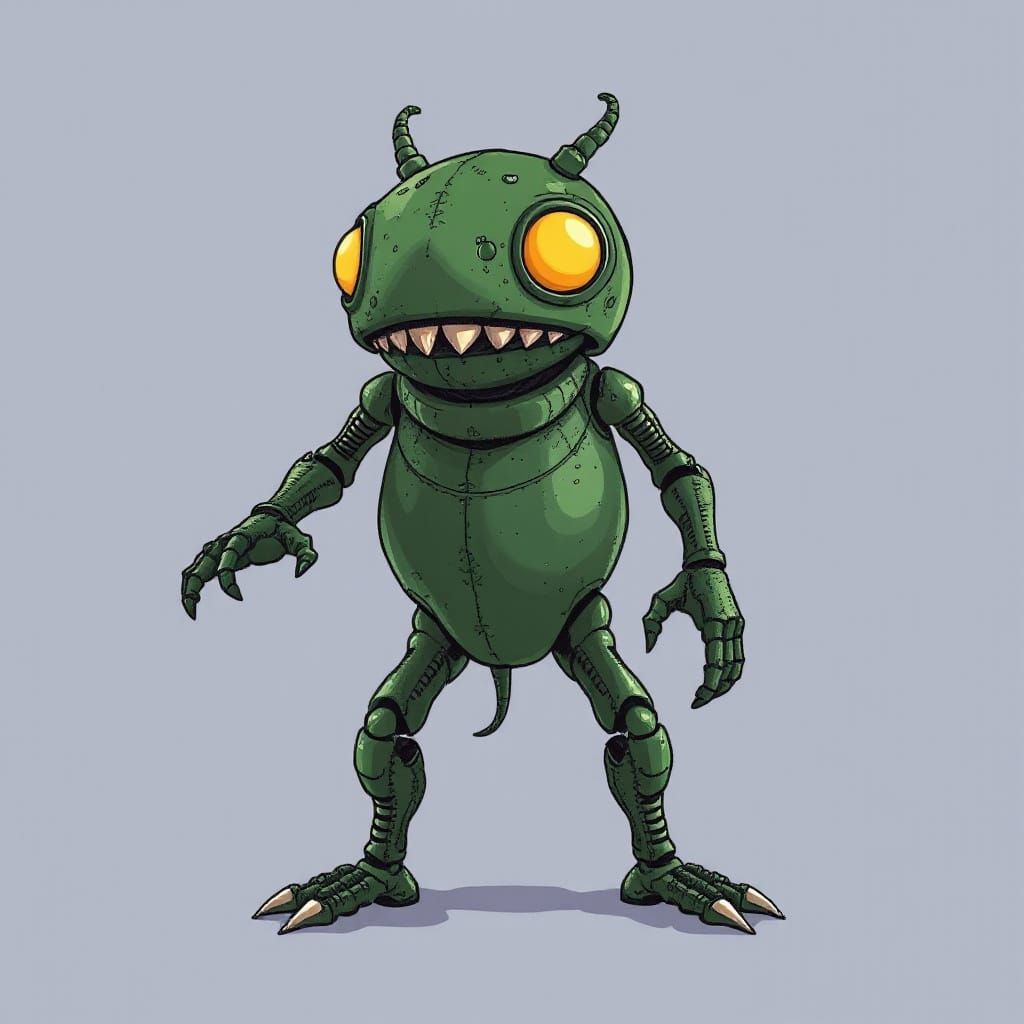 Cyberpunk Portrait of a Digital Entity