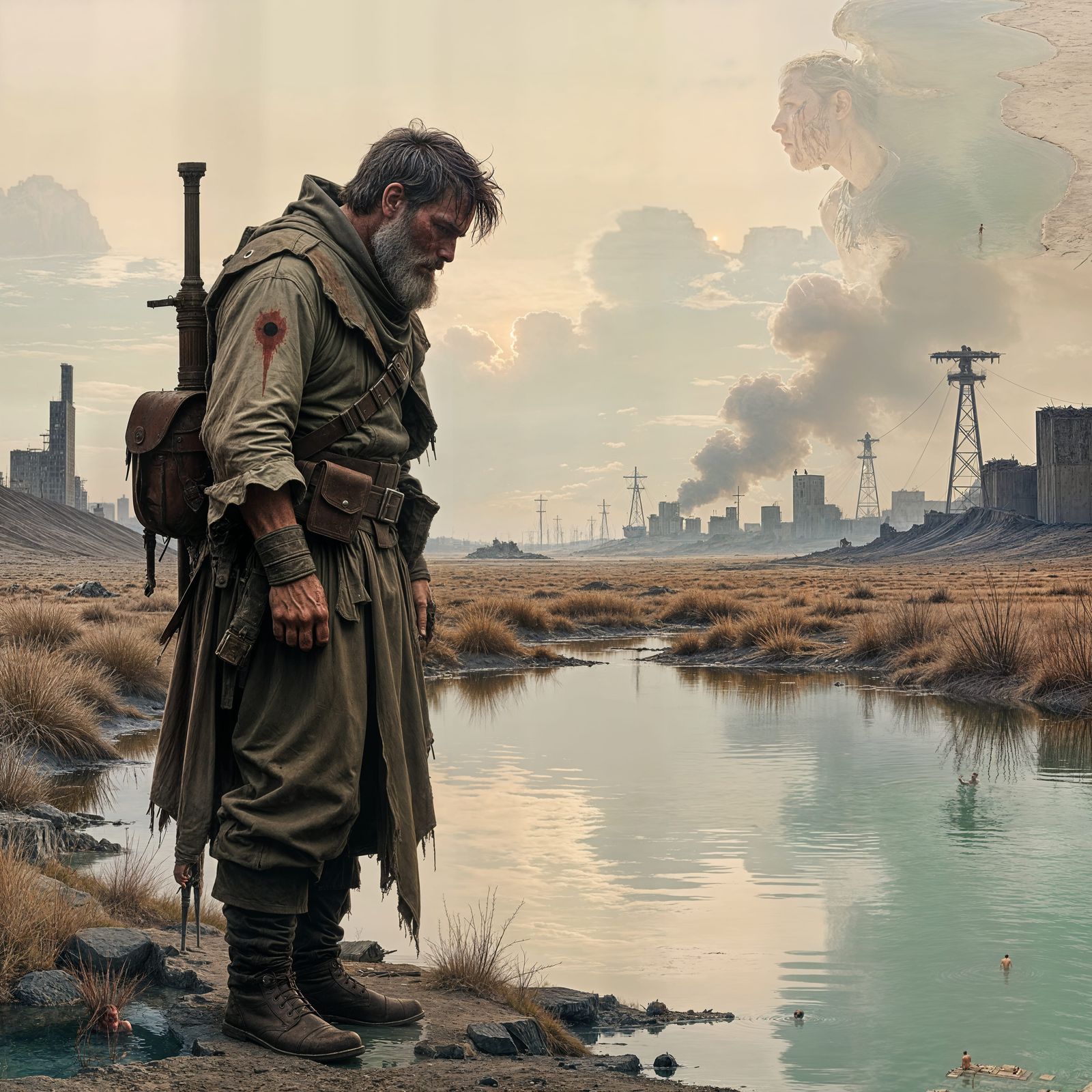 Wounded Warrior Reflects in Wasteland, Gritty Realism