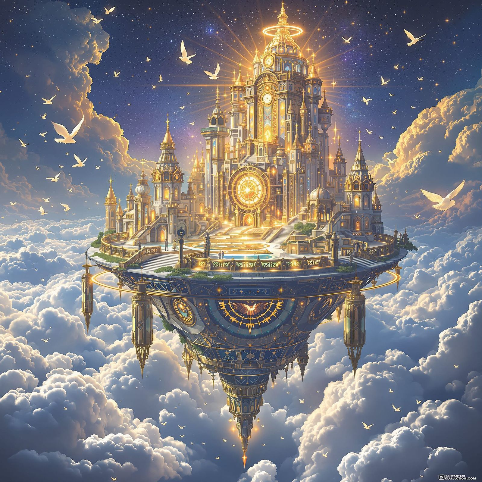 Floating Island Sky-Temple in Celestial Cradle