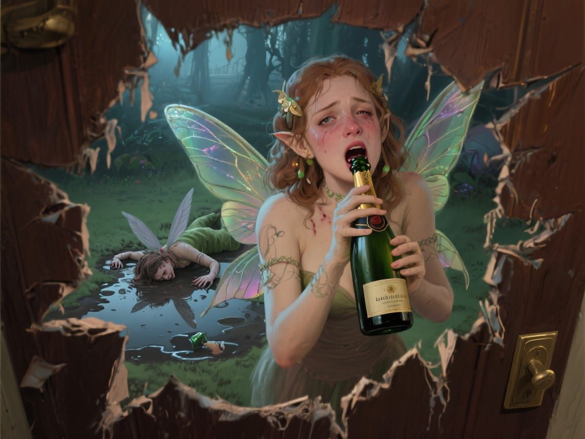 Drunken Fairy Debauchery Through a Peep-Hole