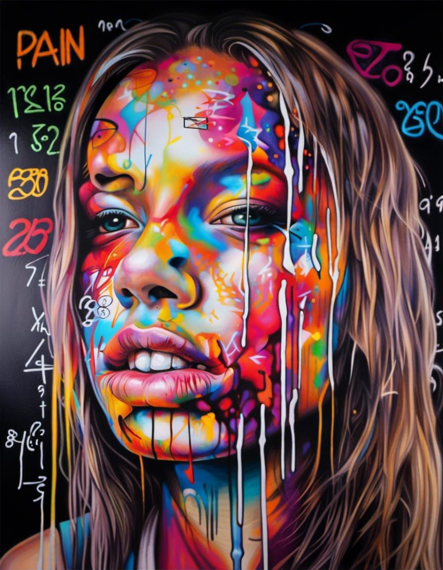 Math Equations as Graffiti Art: Solving Pain