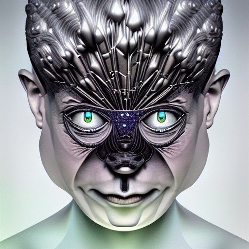 Surreal Ornate Assemblage in Detailed 3D Shading