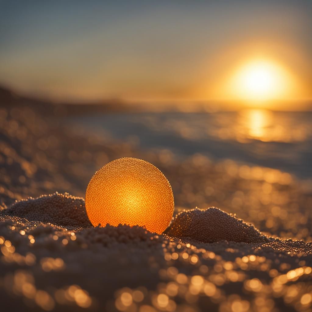 Golden Sunset on a Tranquil Beach