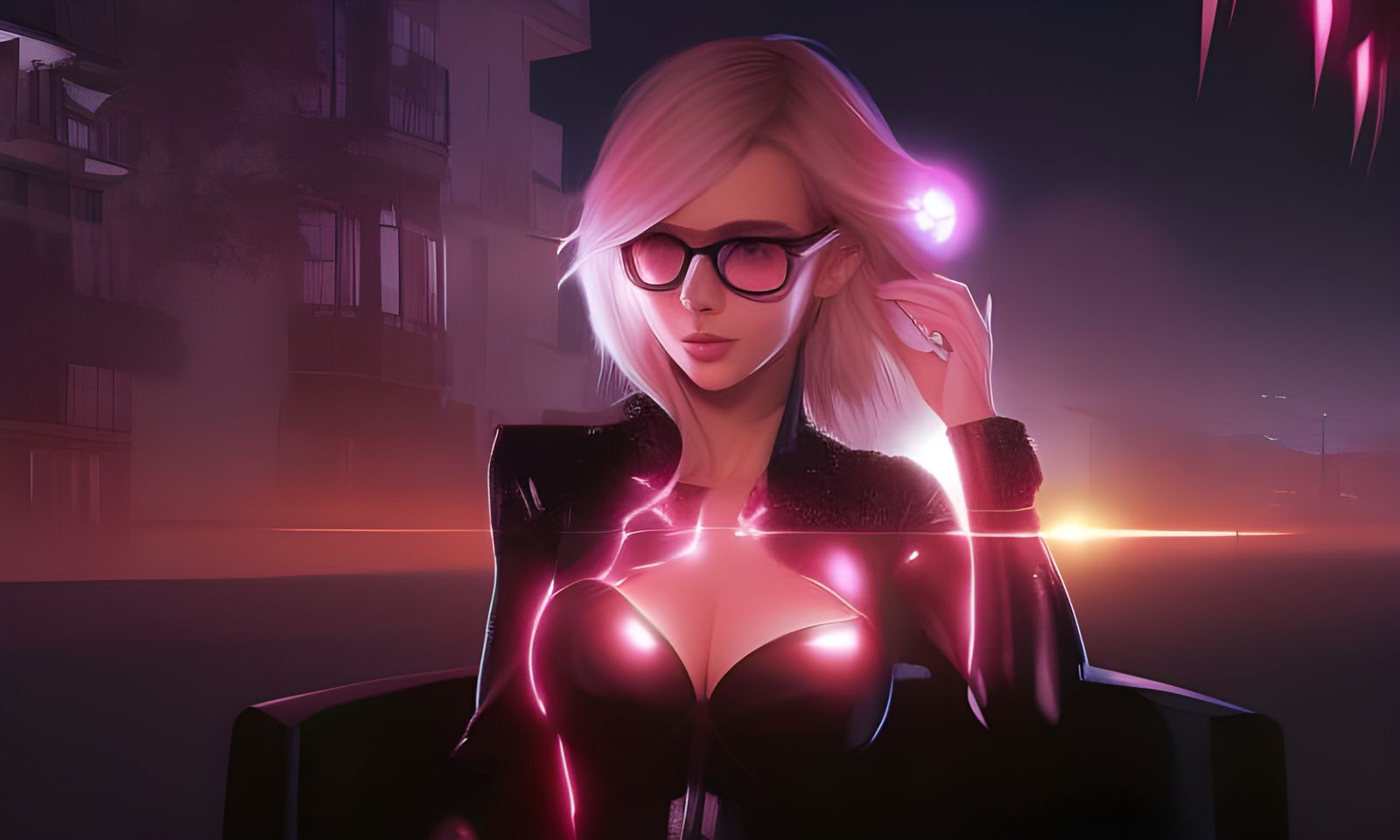 Detailed Digital Portrait of a Blonde-Haired Girl