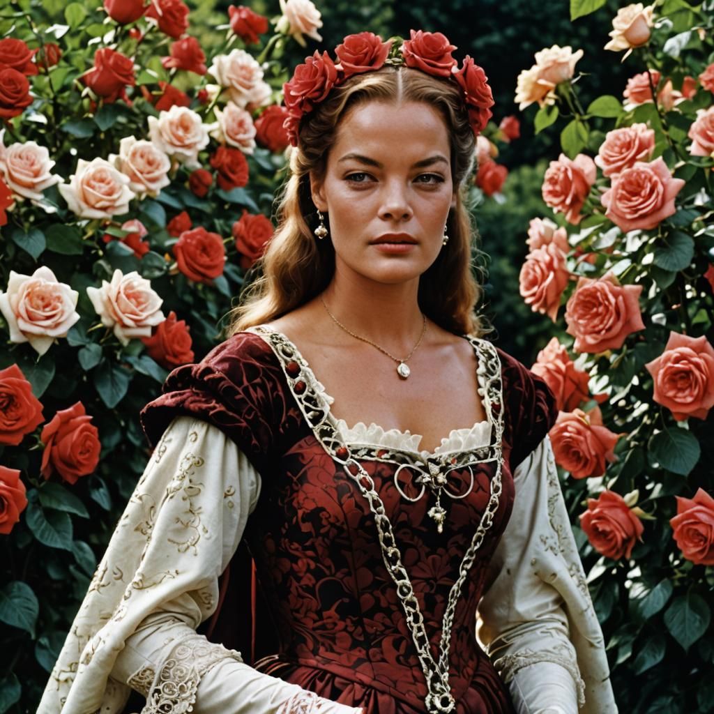 Romy Schneider as Kriemhild in Gothic Garden