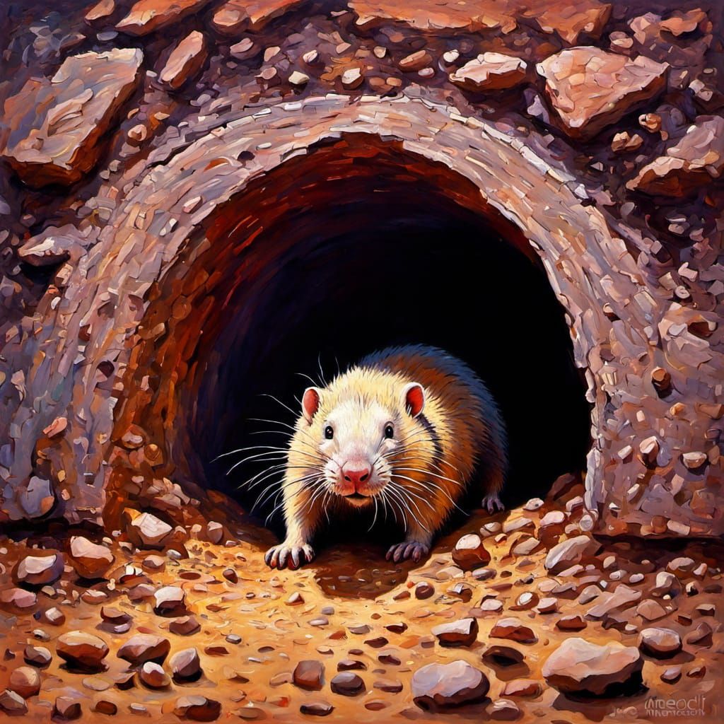 Shy mouse or naked mole rat?