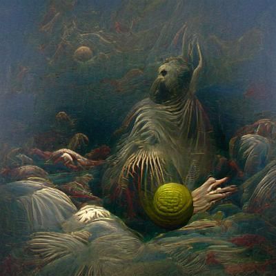 Horrific Ball in Doré and Rutkowski Style