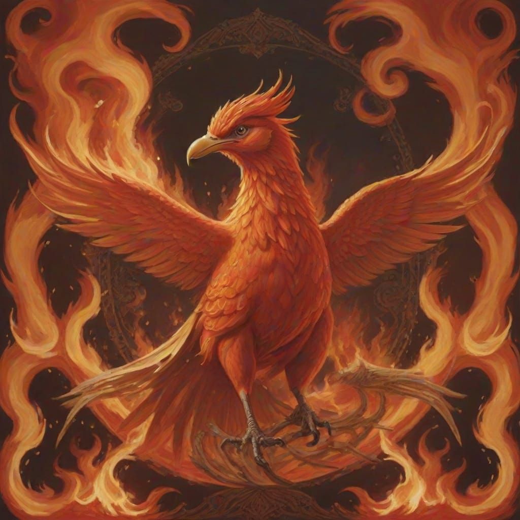 The Firebird in Vivid, Intricate Flames