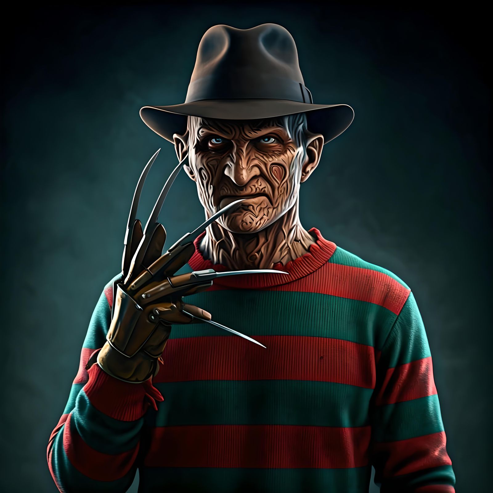 Freddy Krueger: Nightmare on Elm Street in 1980s Style