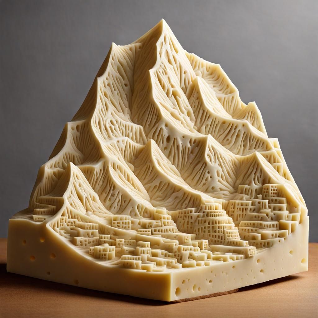 Swiss Cheese Mountain Range: A Culinary Landscape