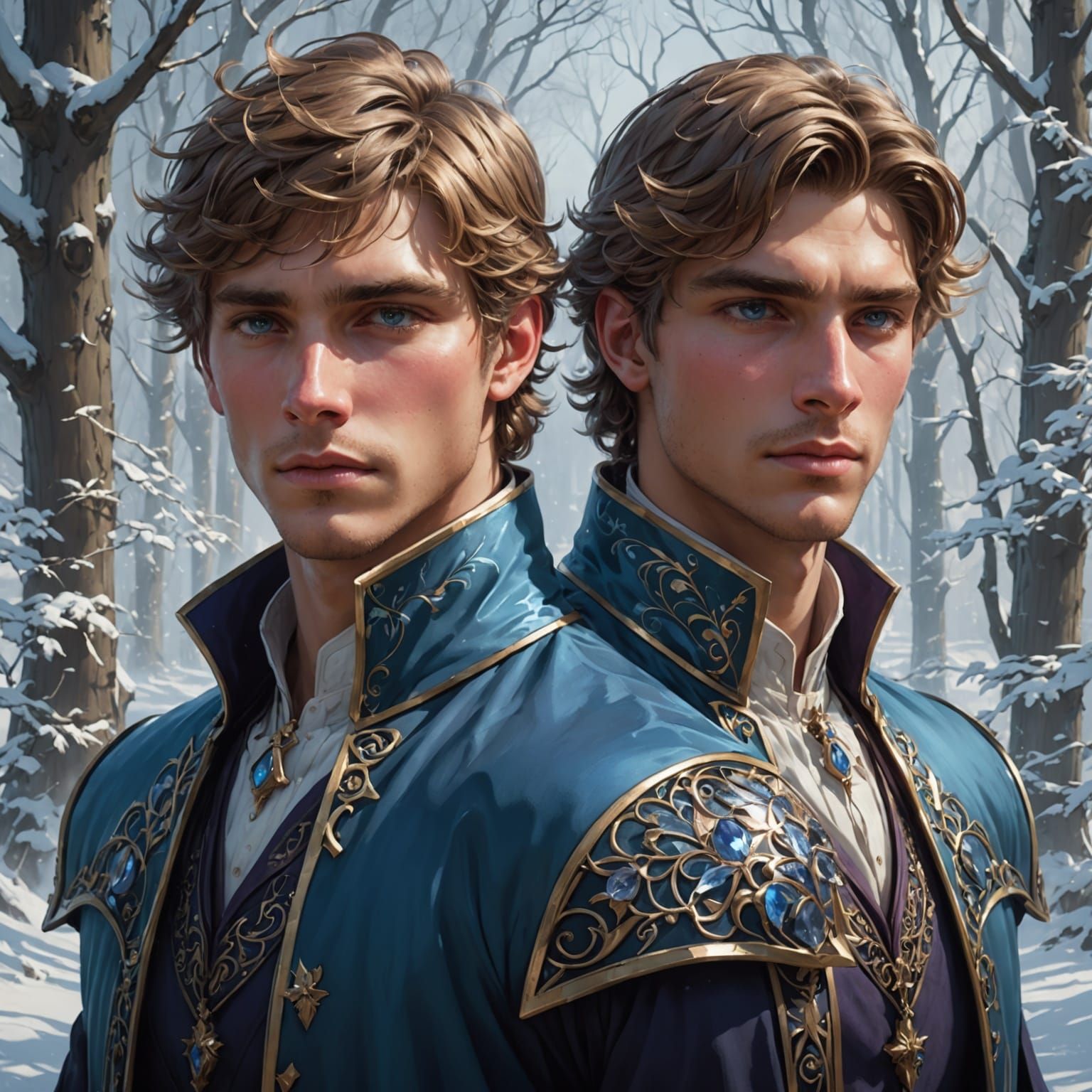 Dreamy Ice Princes in Triadic Colors