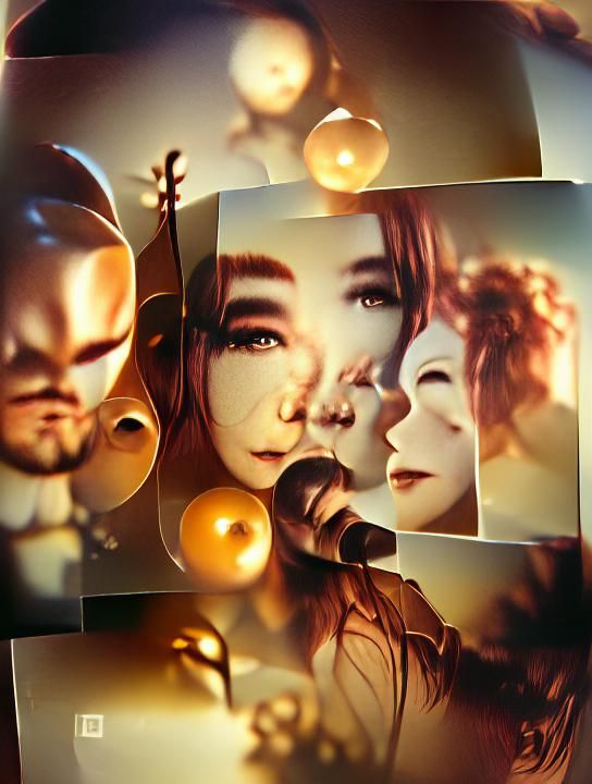 Trio of Musicians in Sepia Portrait