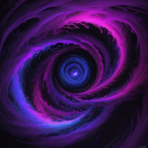 Surreal Phenomenon: Vibrant Oil Painting in Triadic Colors