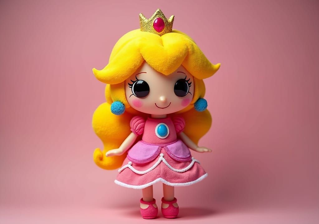 Princess Peach as a Lalaloopsy Doll