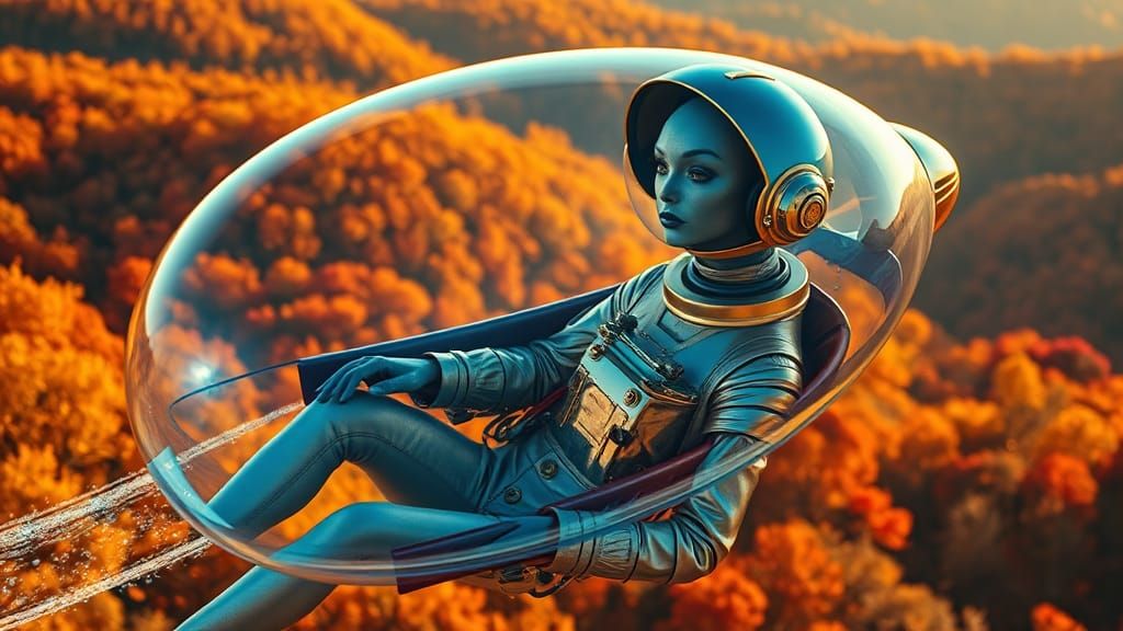 Alien Tour of Catskills in Dreamlike Bubble Vessel