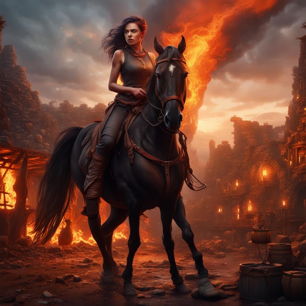 Blacksmith's Regret: Horse Ride to Work