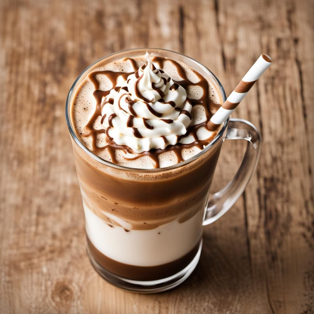Delicious Coffee Milkshake in Shades of Brown