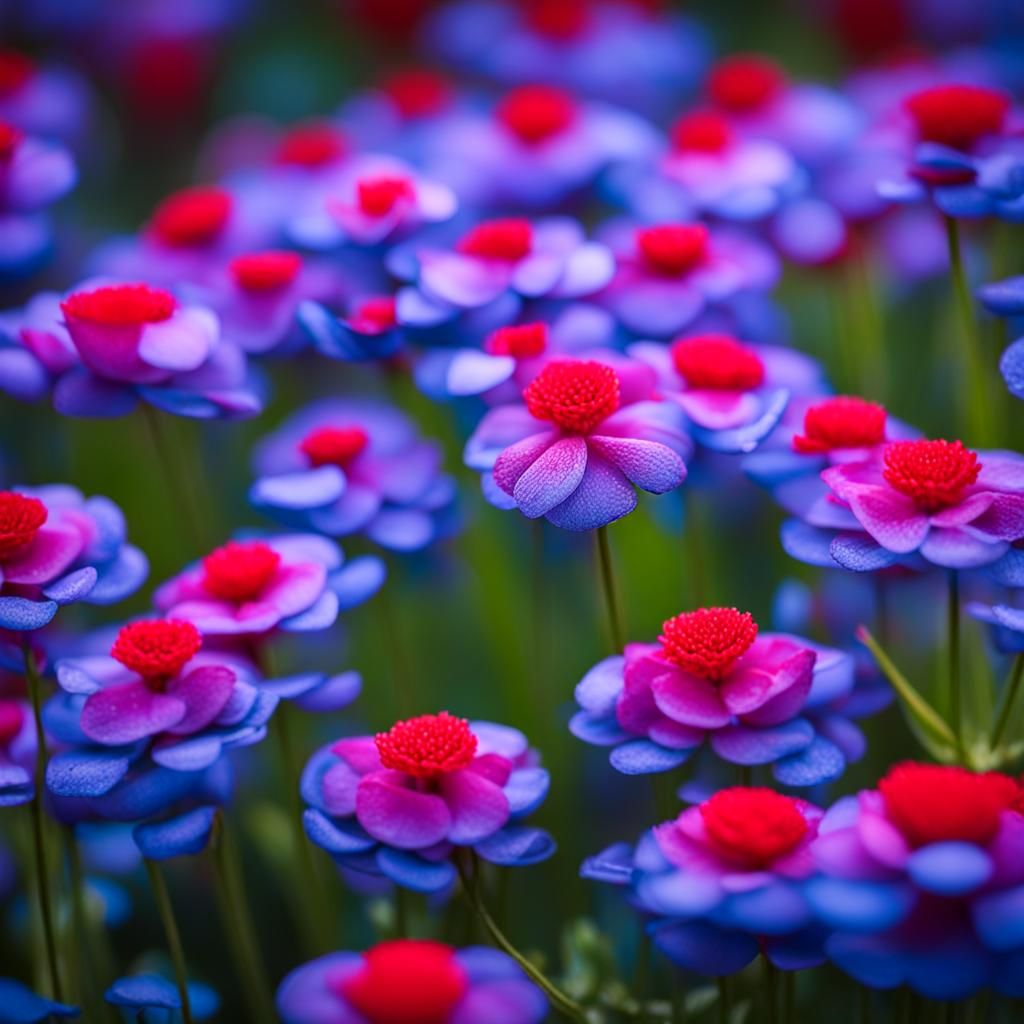 Secret Ruby and Sapphire Flower Garden