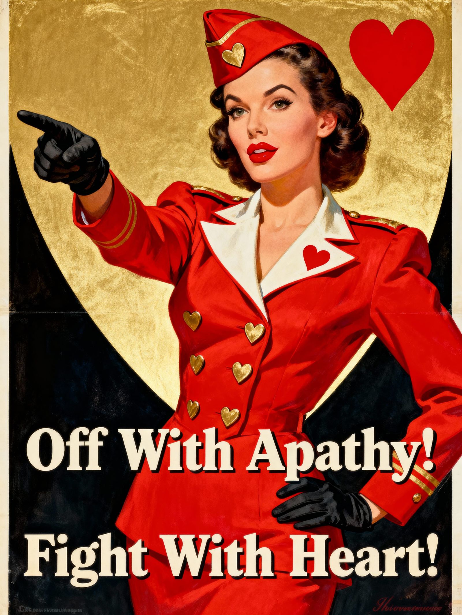 Queen of Hearts as WWII Poster Girl