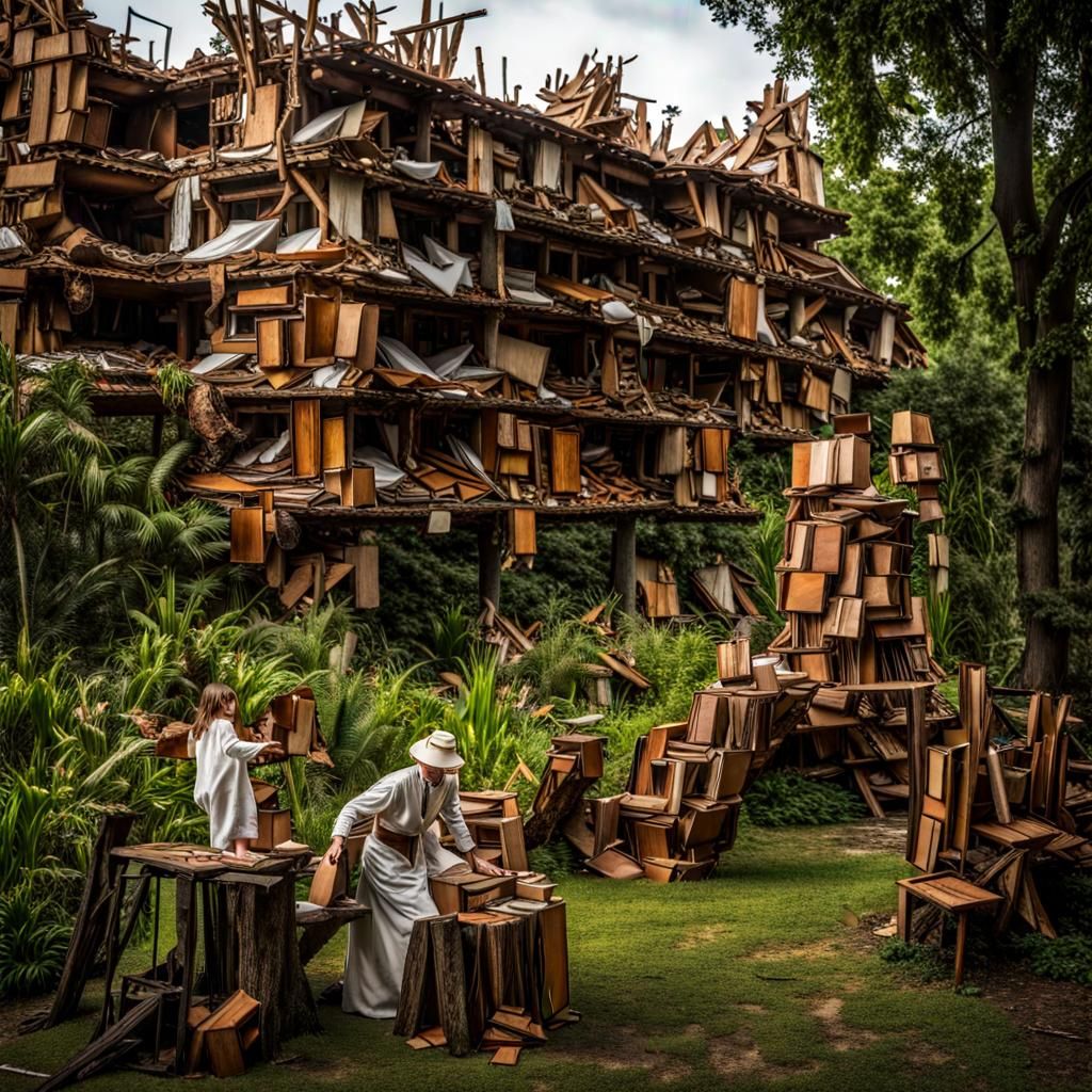 Recycled City: A Banksy-Inspired Art Installation