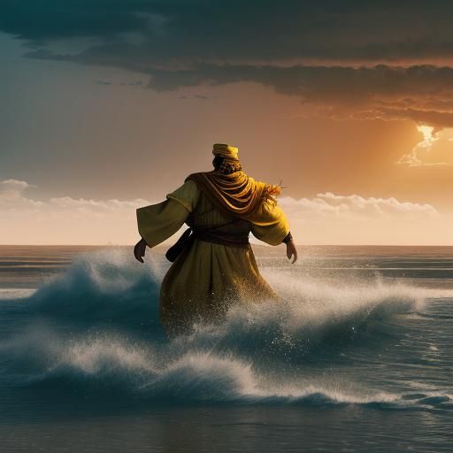 Sahara Desert Flood: Cinematic Film Still