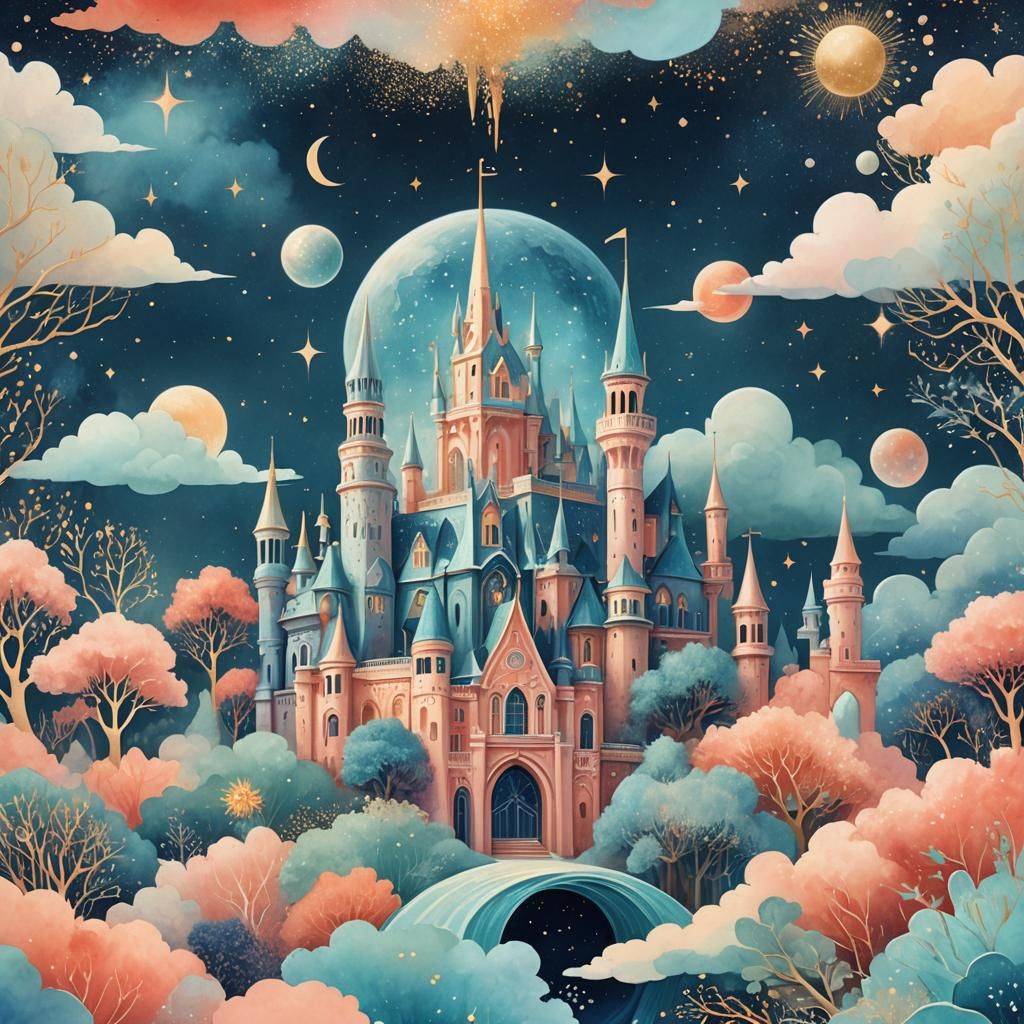 Dreamy Inspirablendz Logo in Art Nouveau Style