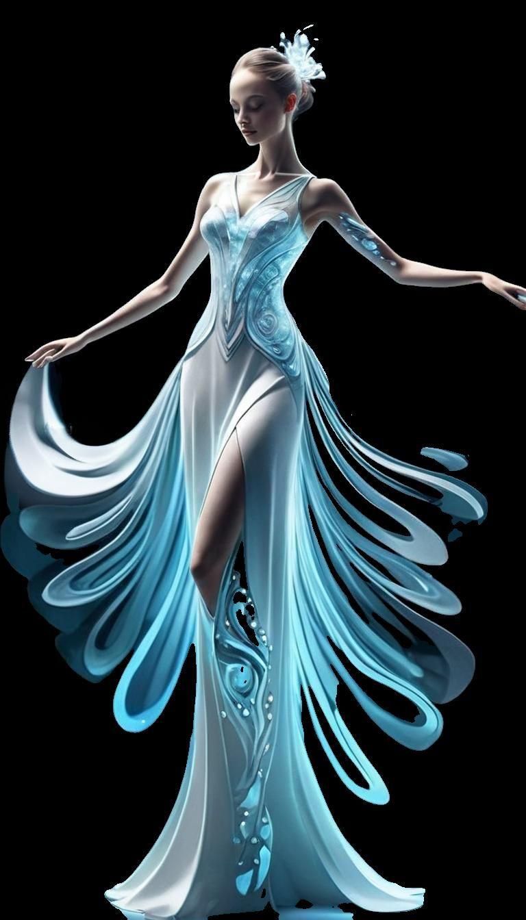 Ethereal Glass Dress: A Vision of Fragility