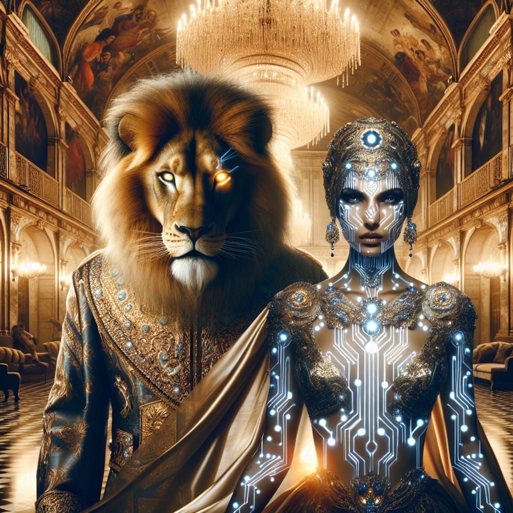 Lion King and Circuit Queen in Baroque Future
