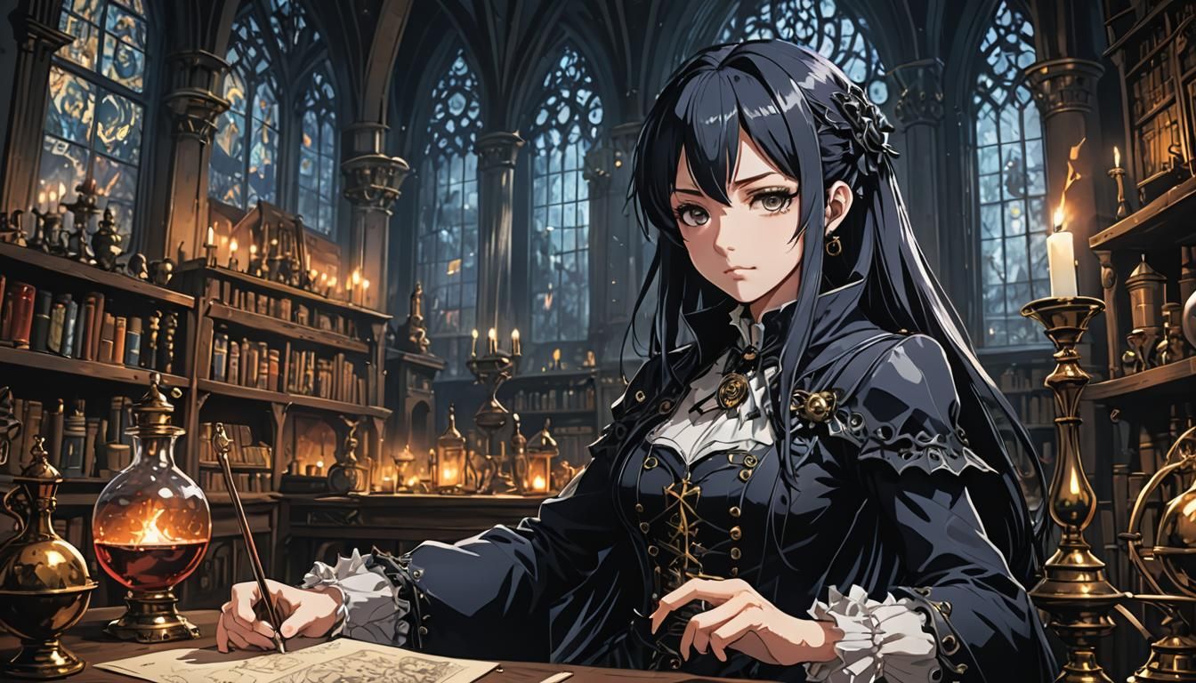 Gothic Alchemy in Anime Style