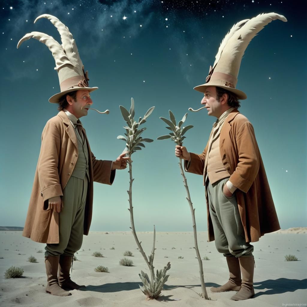 Surreal Photo Exploring Wisdom and Folly