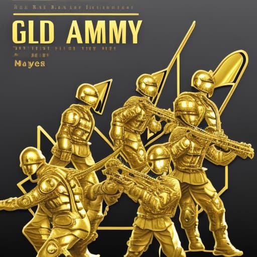 Golden Army Abstract Concept