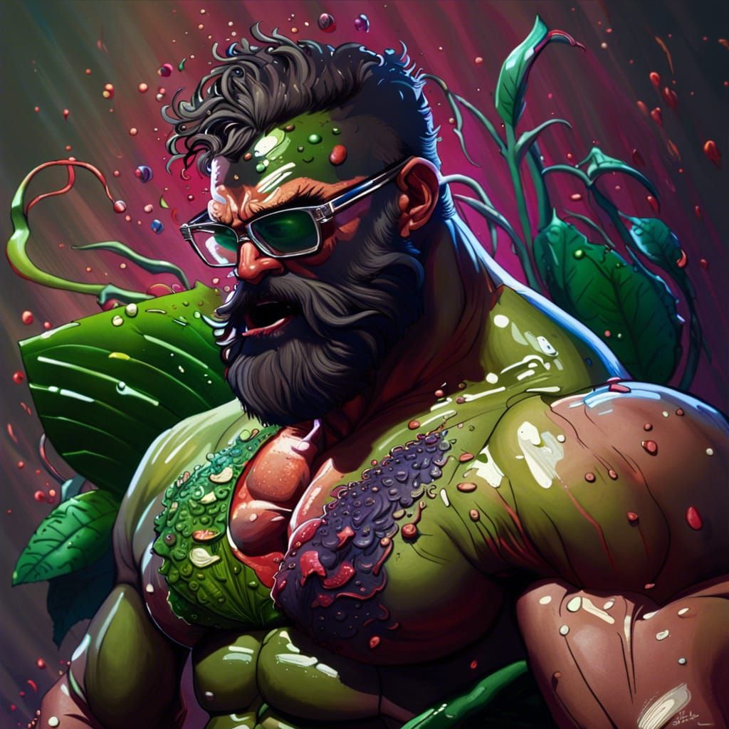 Hyperrealistic Muscle Daddy Seymour Battles Audrey II