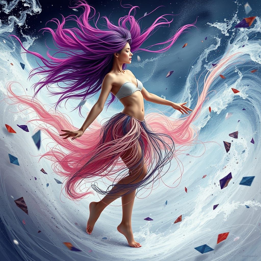 Free Spirit Amidst Turbulent Whirlwind