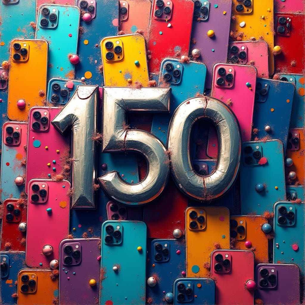 Graffiti Art: iPhones, Earbuds, and a Chrome '150'