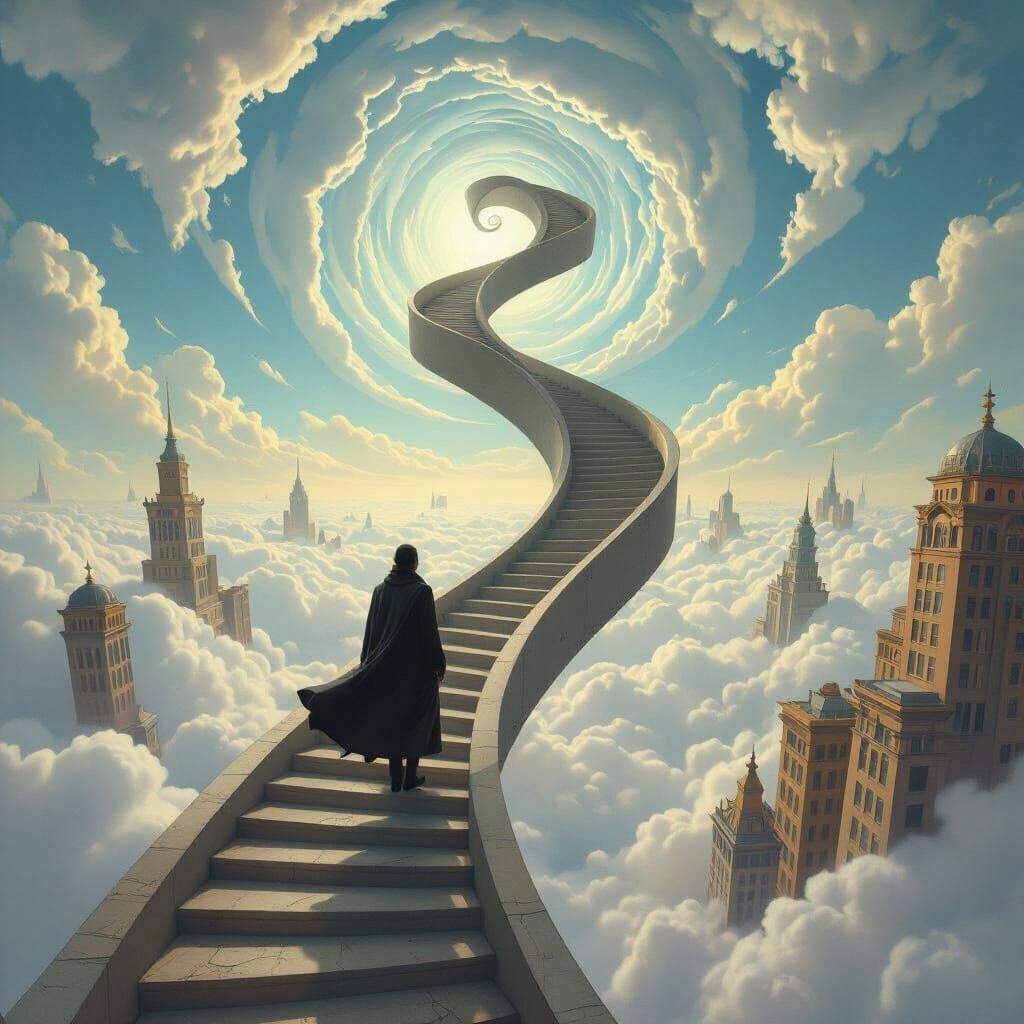 Surreal Staircase to the Sky: Impossible Architecture