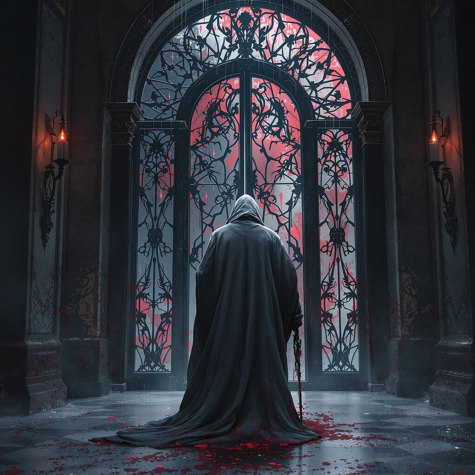 Macabre Wizard in Hyperreal Otherworld Masterpiece