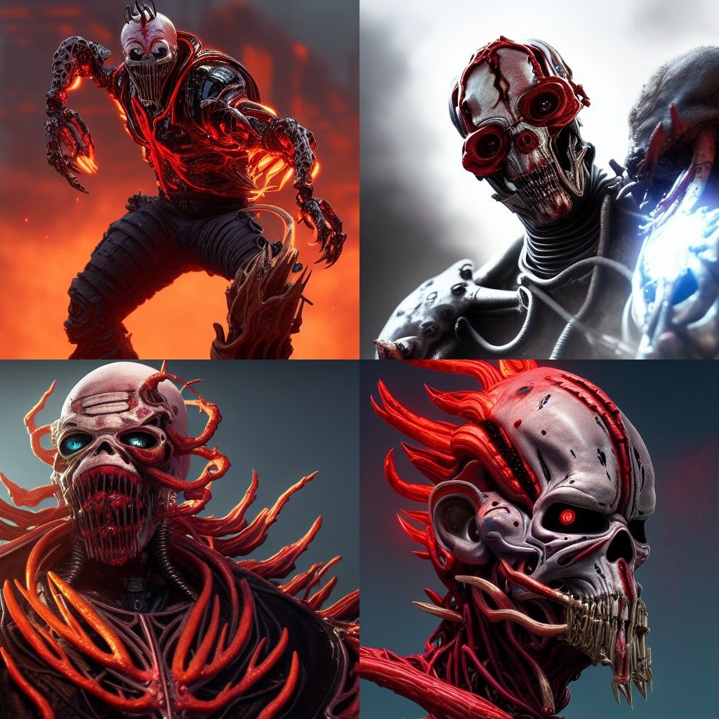 Hyperrealistic Elemental Biopunk Portrait in 8K Resolution