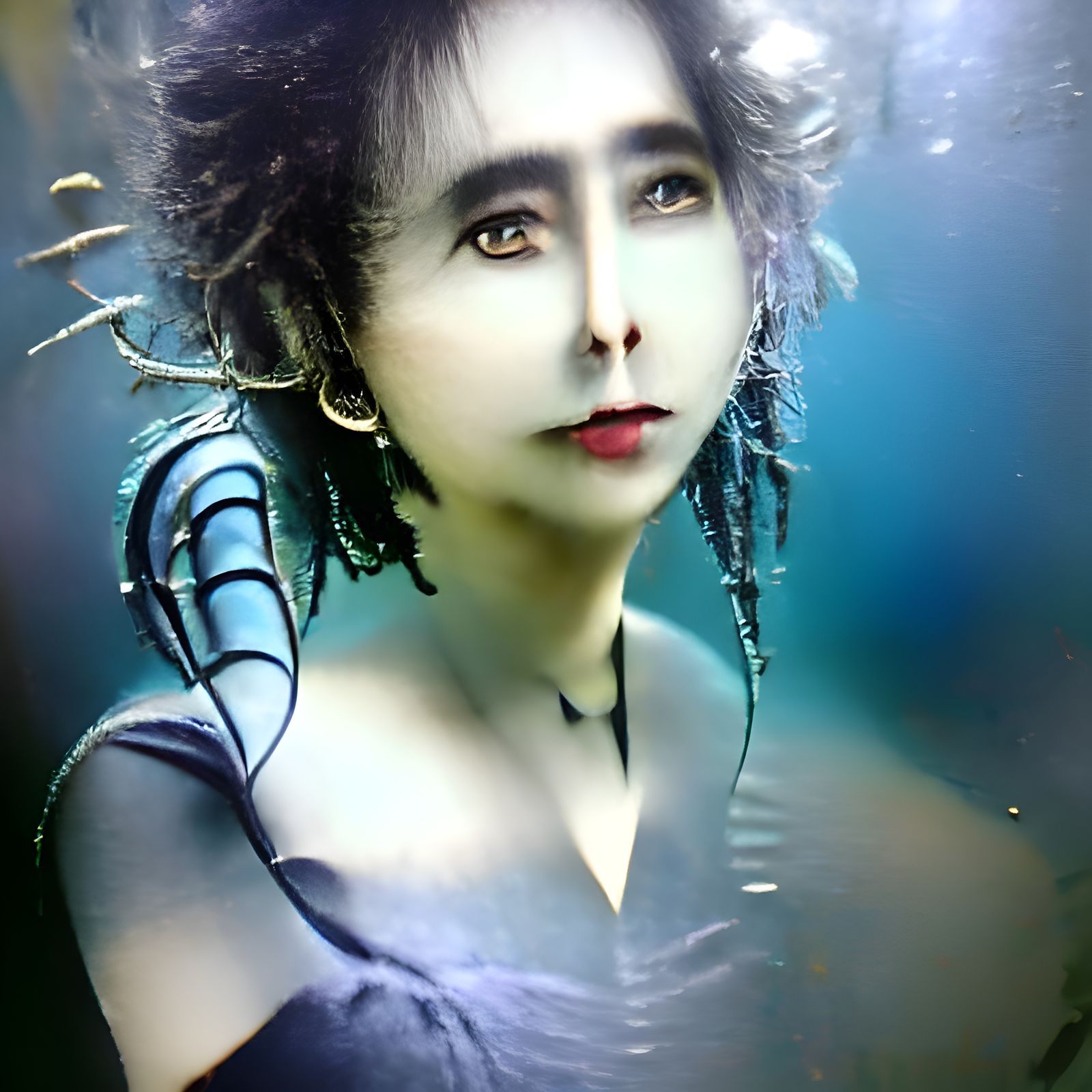 Cyberpunk Dragon Beauty: A Burtonesque Photograph