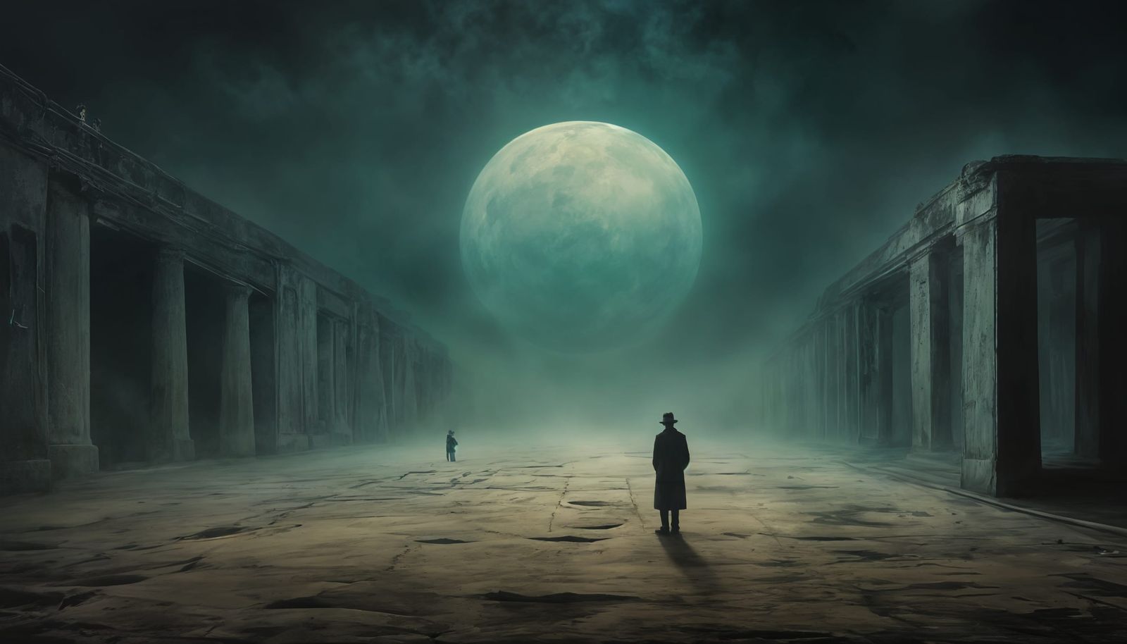 Surrealist Nocturne in Noir Aesthetic