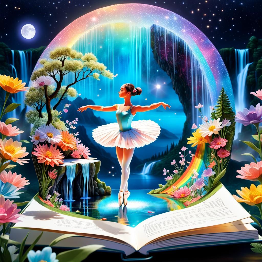 Magical Pop-Up Book: Ballet Dancer's Cosmic Dance