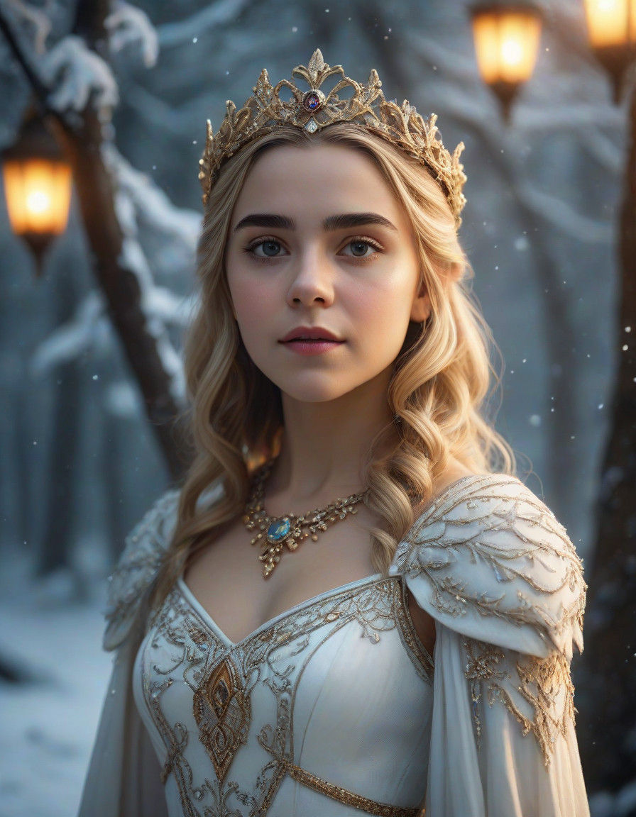 Cinematic Elf Princess of Middle Earth Celebrates Christmas...