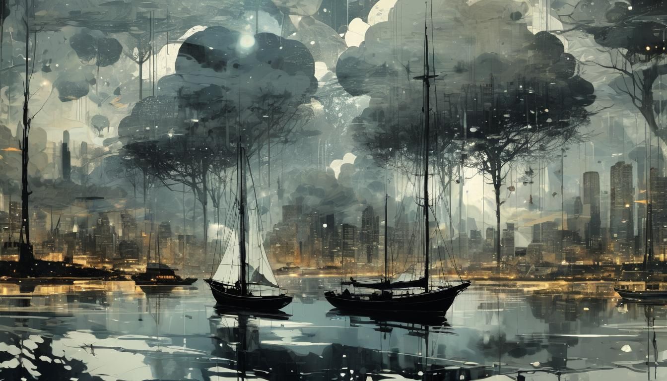 Monochromatic Galaxy World in Double Exposure