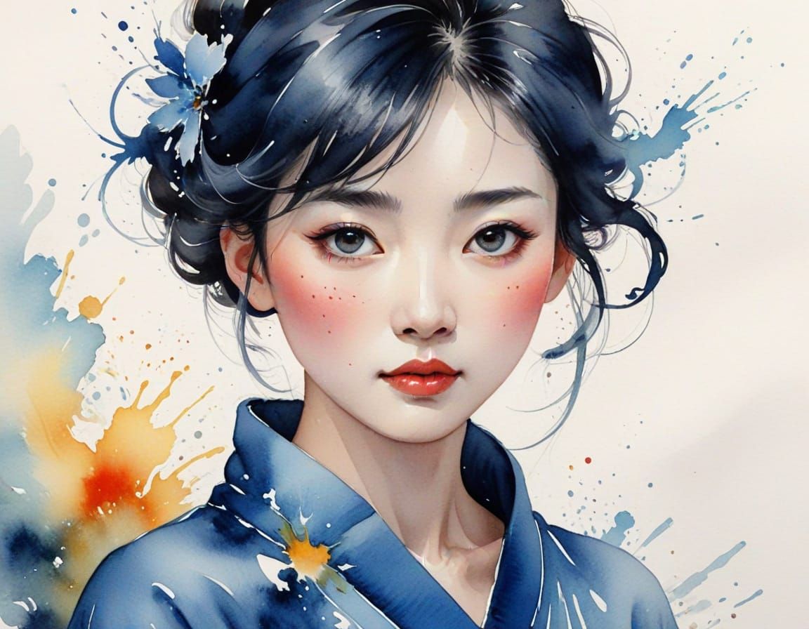 Ethereal Watercolour China Culture Icons