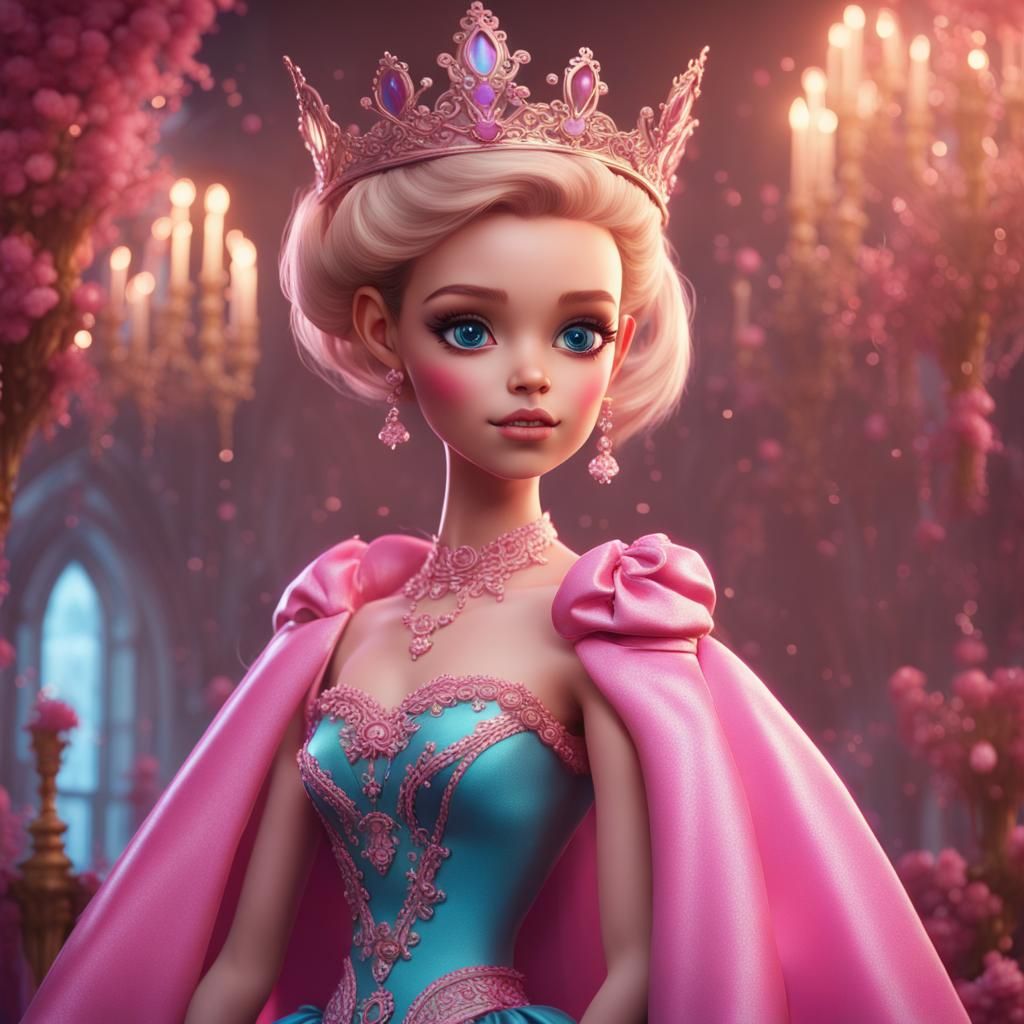 Girly Boy as Barbie: Detailed Fantasy Art