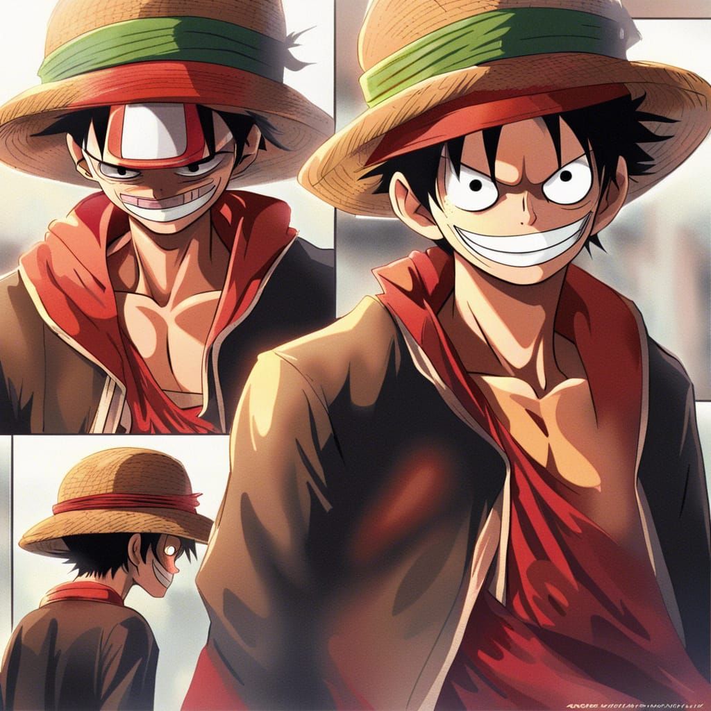 Monkey D Luffy as The Mask: Anime Style