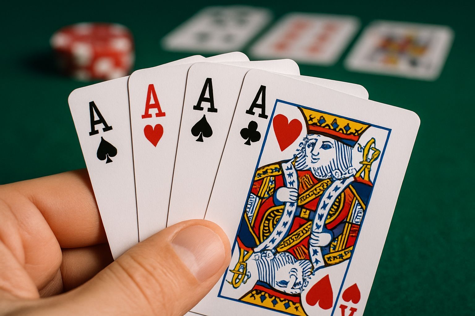 Close Up of a Poker Hand