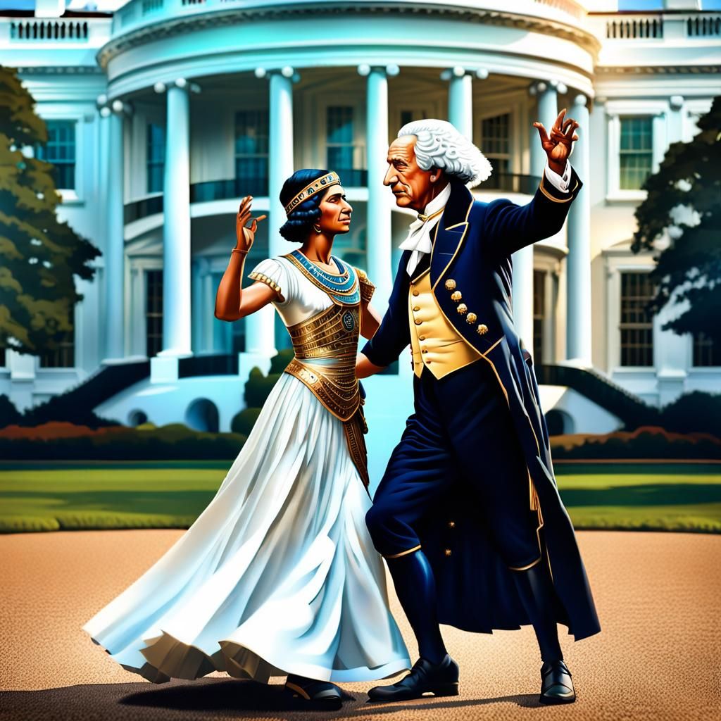 George Washington danceswith Cleopatra