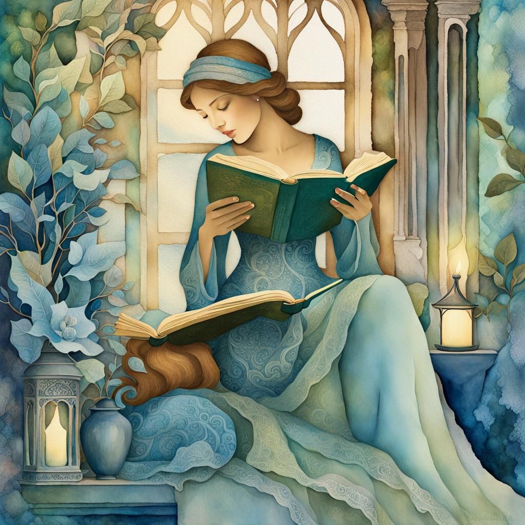 Me in my book nook..